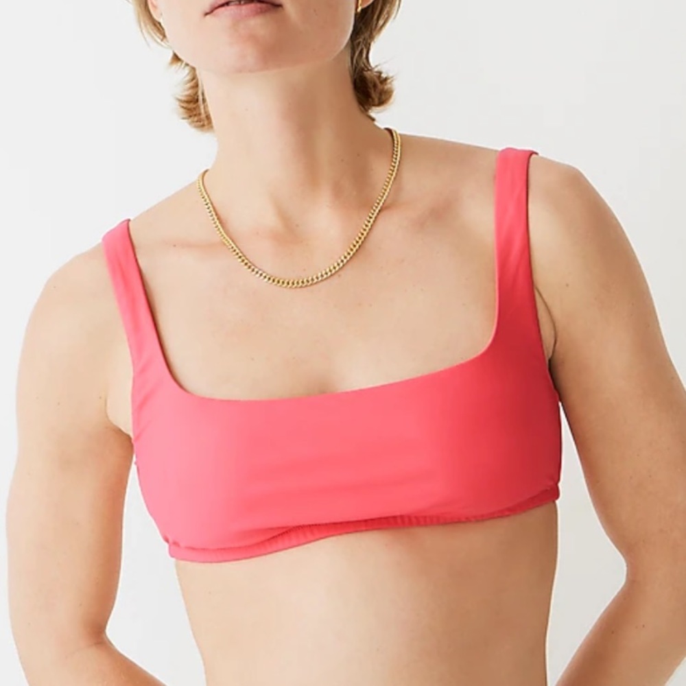 J. Crew Square Neck Bikini Top, Size XL, NWT